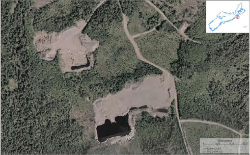 Overhead of quarry